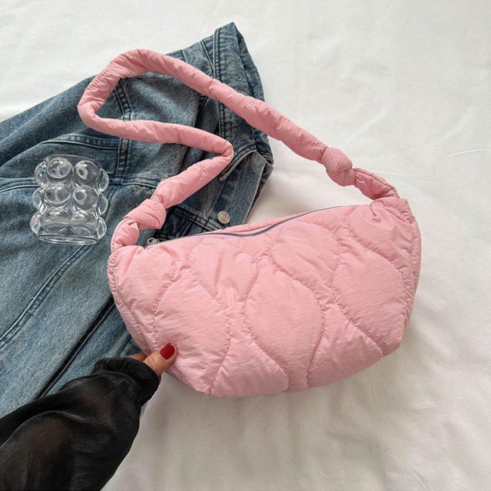 

Women s Dumpling Bag Shoulder Messenger Bag рожевий