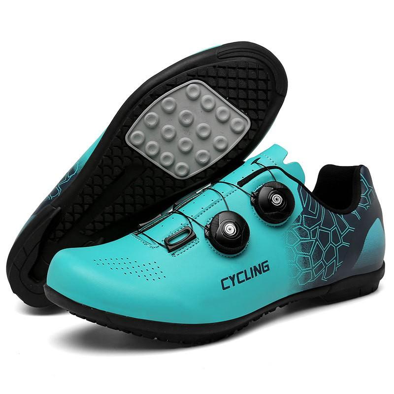 Unisex Cycling Shoes Road Mountain Bikes Rigid Sole Breathable Non-Cleat Clipless-Compatible Design