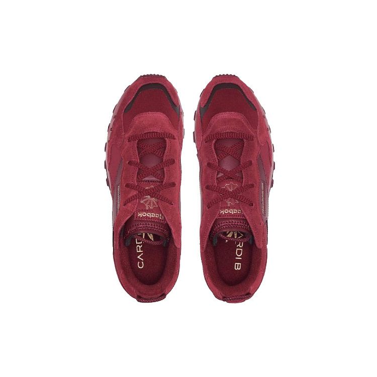 Cardi B X Reebok  Classic Leather Triathlon Red Women Sneakers H00683