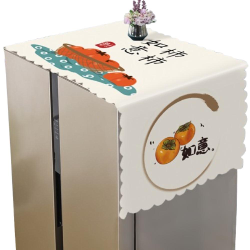 Cartoon Washing Machine Cover Oil Proof Refrigerator Cover Cloth Double/Single Door Fridge