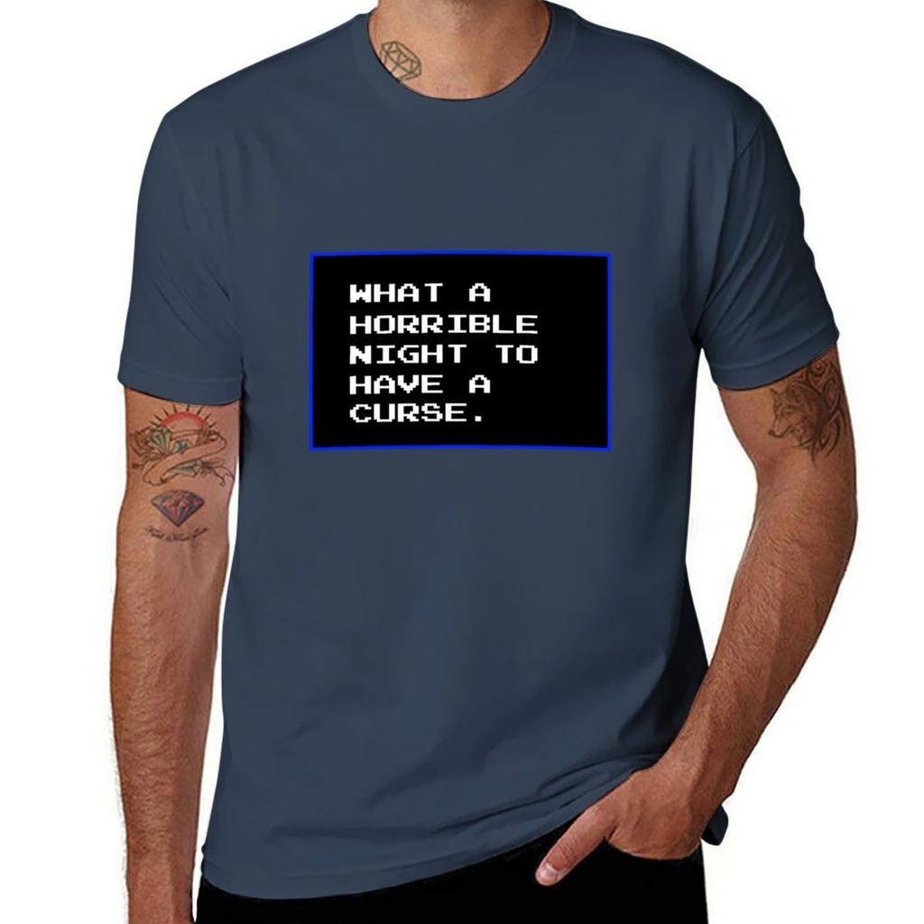 What a Horrible Night To Have a Curse T-Shirt Customs Tops Quick Drying Boys Animal Print Men Clothes