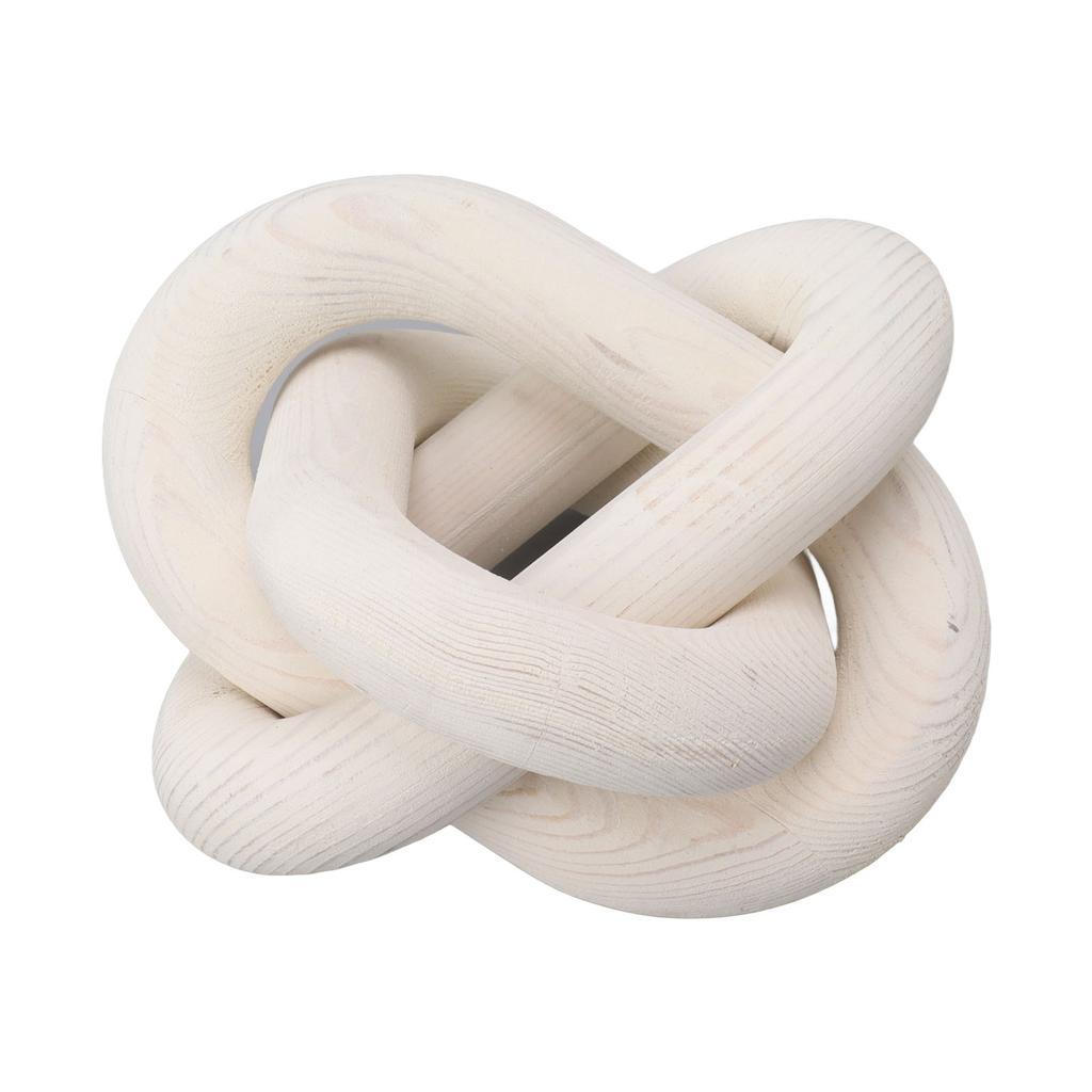 Decorative Wood Chain 3 Link Wood Chain Link Decorations for Home Living Room Coffee Shop White