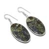 Natural Dragon Blood Gemstone 925 Sterling Silver Jewelry Earring 1.97" AEE-11159