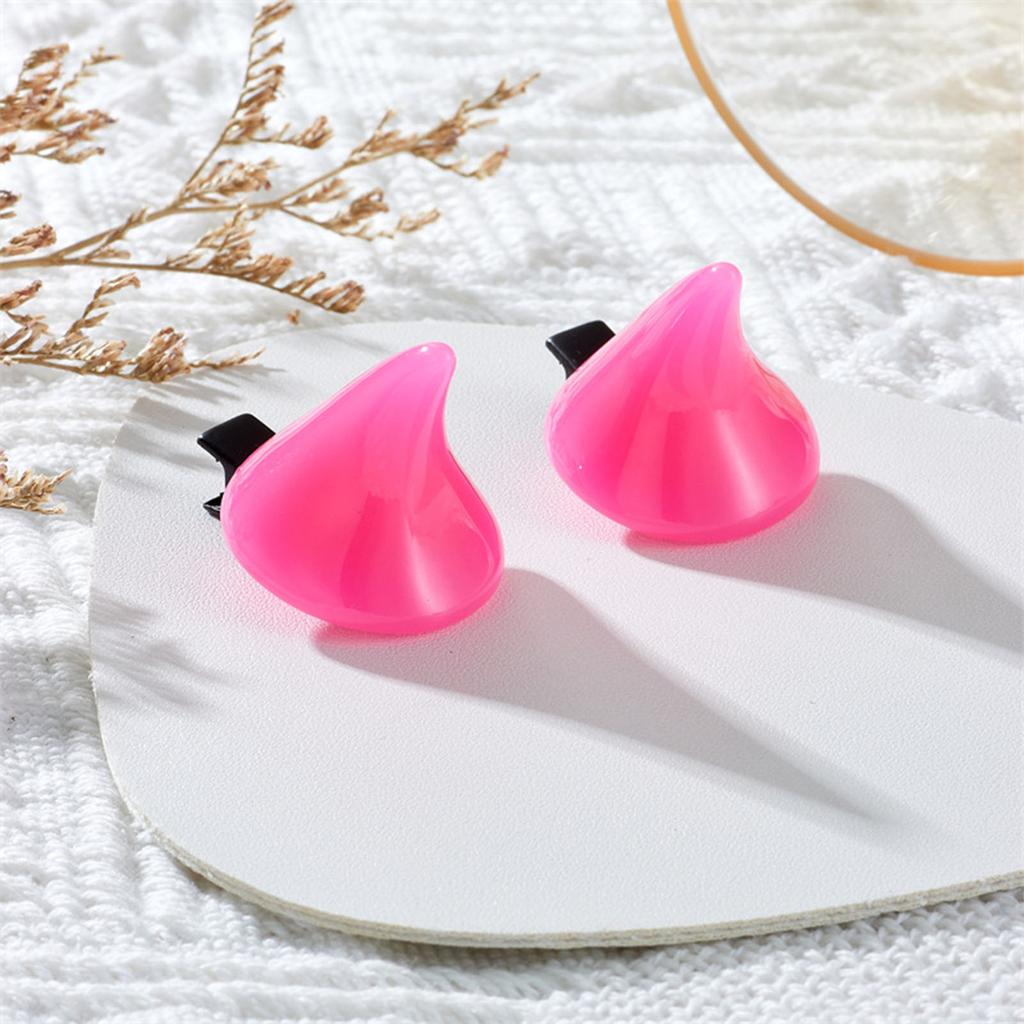 Barrettes Horn Hair Clips Theme Party Performance Headdress Devil Horn Barrettes Cosplay Hair Accessories