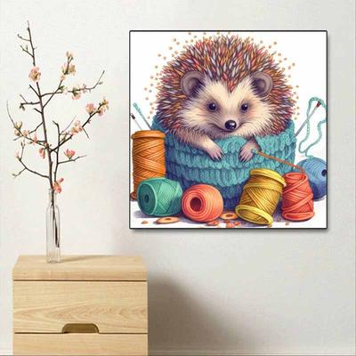 Neuankömmling 5D DIY Vollkreis Diamantmalerei "Igel" Stickerei Kreuzstich Heimdekor Geschenk