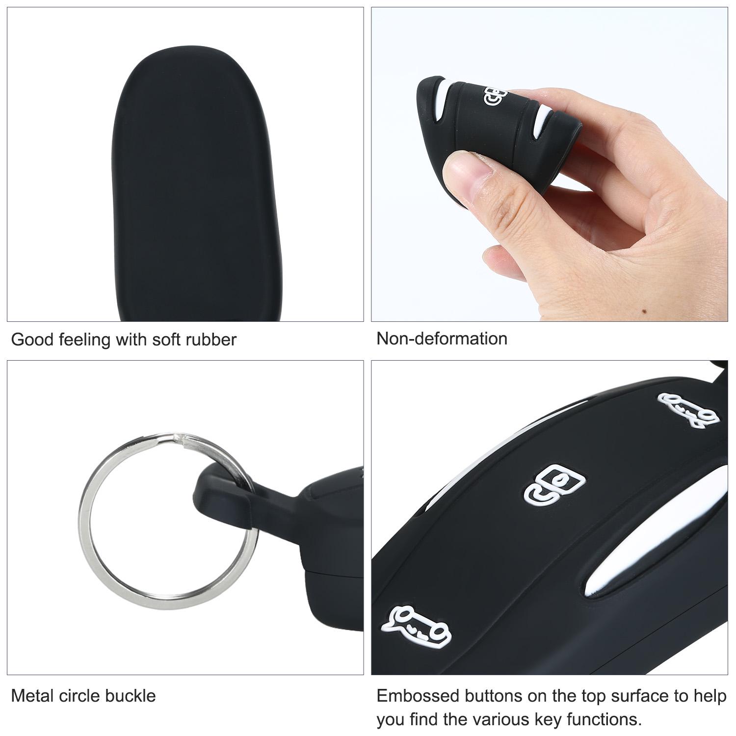 

Силиконовый чехол для ключей, защитный чехол для ключей с заменой брелка для Tesla Model 3/S