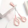2pcs Crescent Eyebrow Trimmer+ 1pc Pink Eyebrow Scissors+ 1pc Pink Folding Eyebrow Trimmer, Pink Eyebrow with Built-in Comb, Create Eyebrows