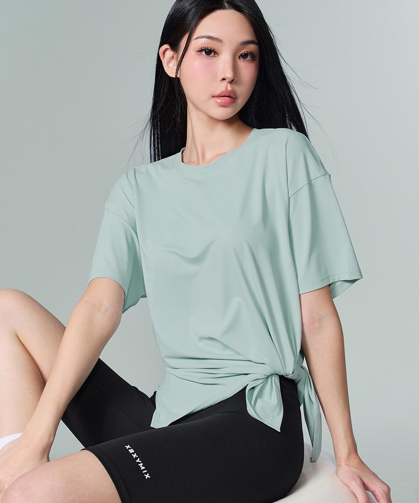 XEXYMIX Ice Feather Light 2.0 Asymmetrical Loose Fit Short Sleeve Xfk1Ts1003 (C Type)