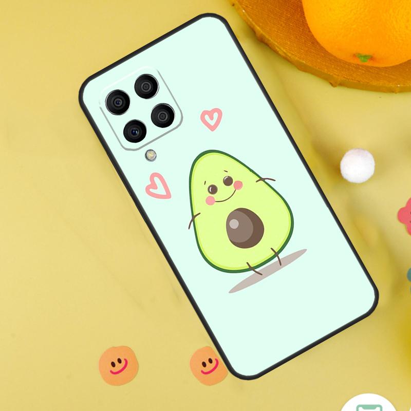 Cute Cartoon Avocado Fitness Case For Samsung Galaxy M31 M32 M12 M52 M21 M15 M55 M56 M36 M16 M06 M13 M33 M53 M14 M34 M54