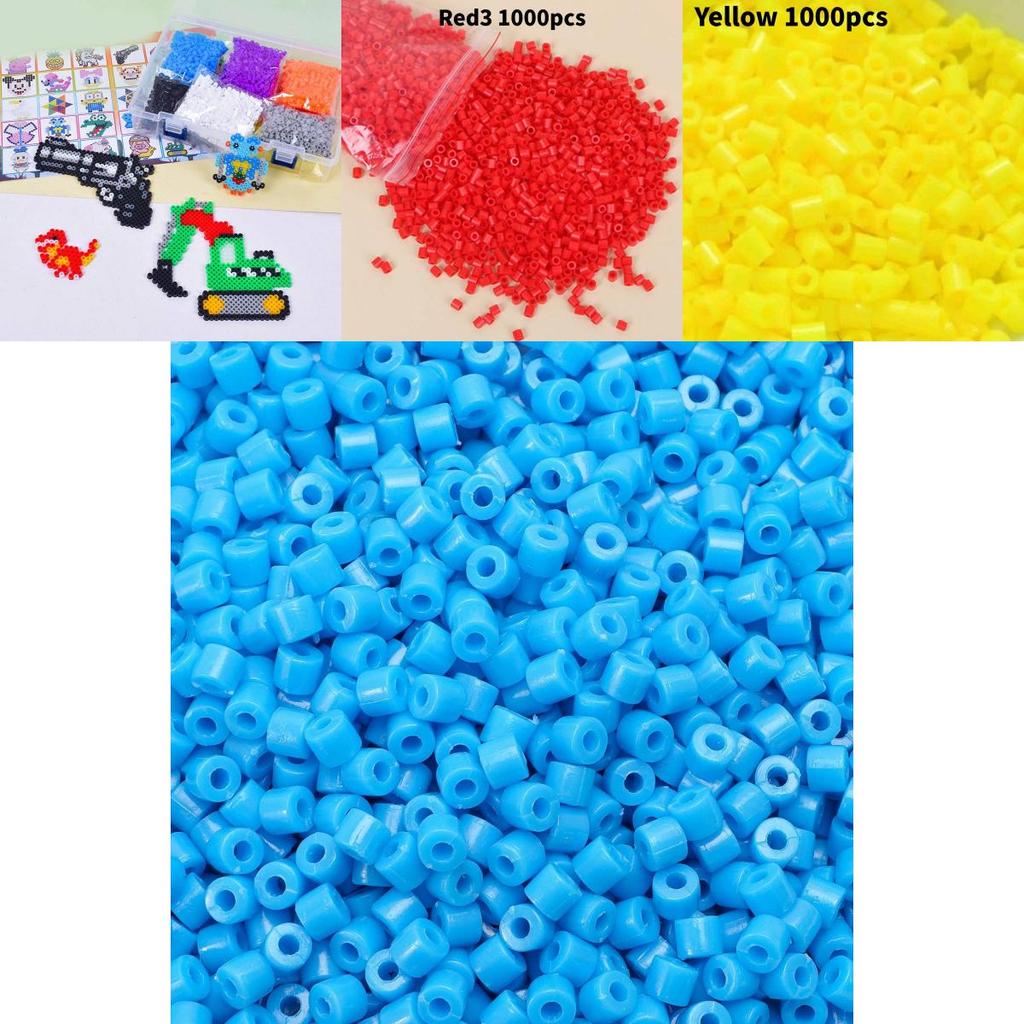 Plastikowe Koraliki 5mm 1000szt Zestaw Puzzle 3D DIY Dla Dzieci Kreatywna Zabawka do Rękodzieła