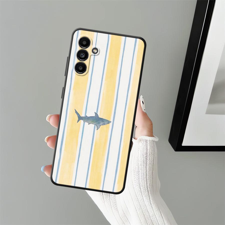 Marine Animals Soft Back Phone Cover Case for Samsung Galaxy A14 A15 A51 A52 A33 A34 A24 A31 A54 A71 A12 A13 A35 A41 A22 A23 A16