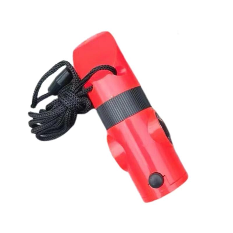 Outdoor Survival Whistle with LED, Thermometer, Compass