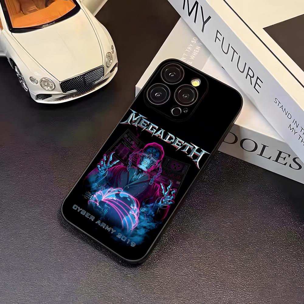 

Rock Band M-Megadeth Phone Case For 16 Pro Max Iphone 17 Pro Max 14 15 Plus 12 13 11 Pro Xr X Xs SE Back Cover iPhone14 ProMax