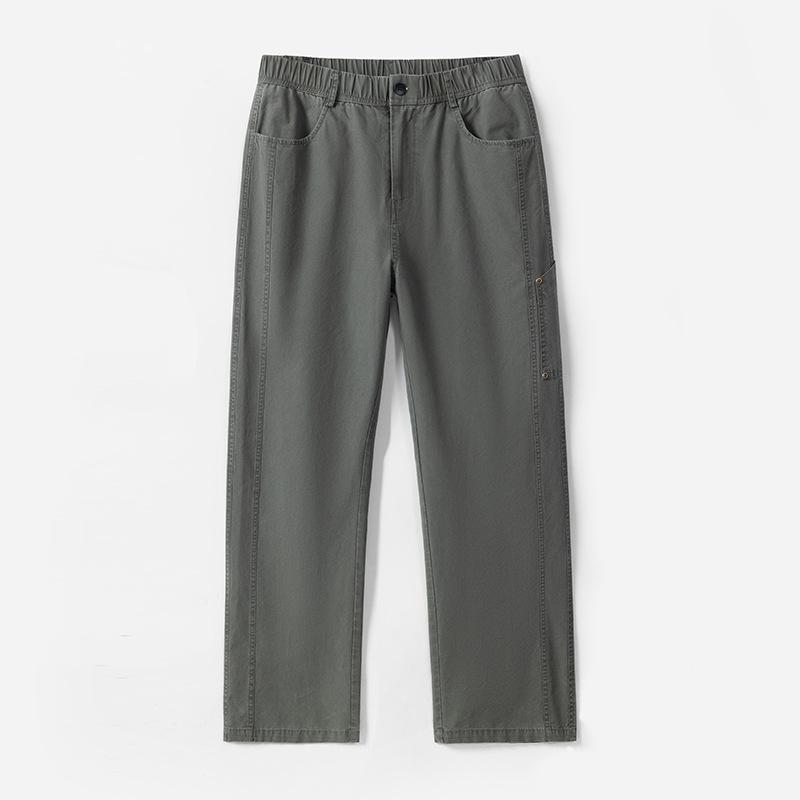 

Американские рабочие брюки из чистого хлопка для мужских японских свободных прямых брюк до пола 4XL