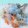 Eryngium Foetidum Artificial Plastic Flowers With Creative Craft For Use Event