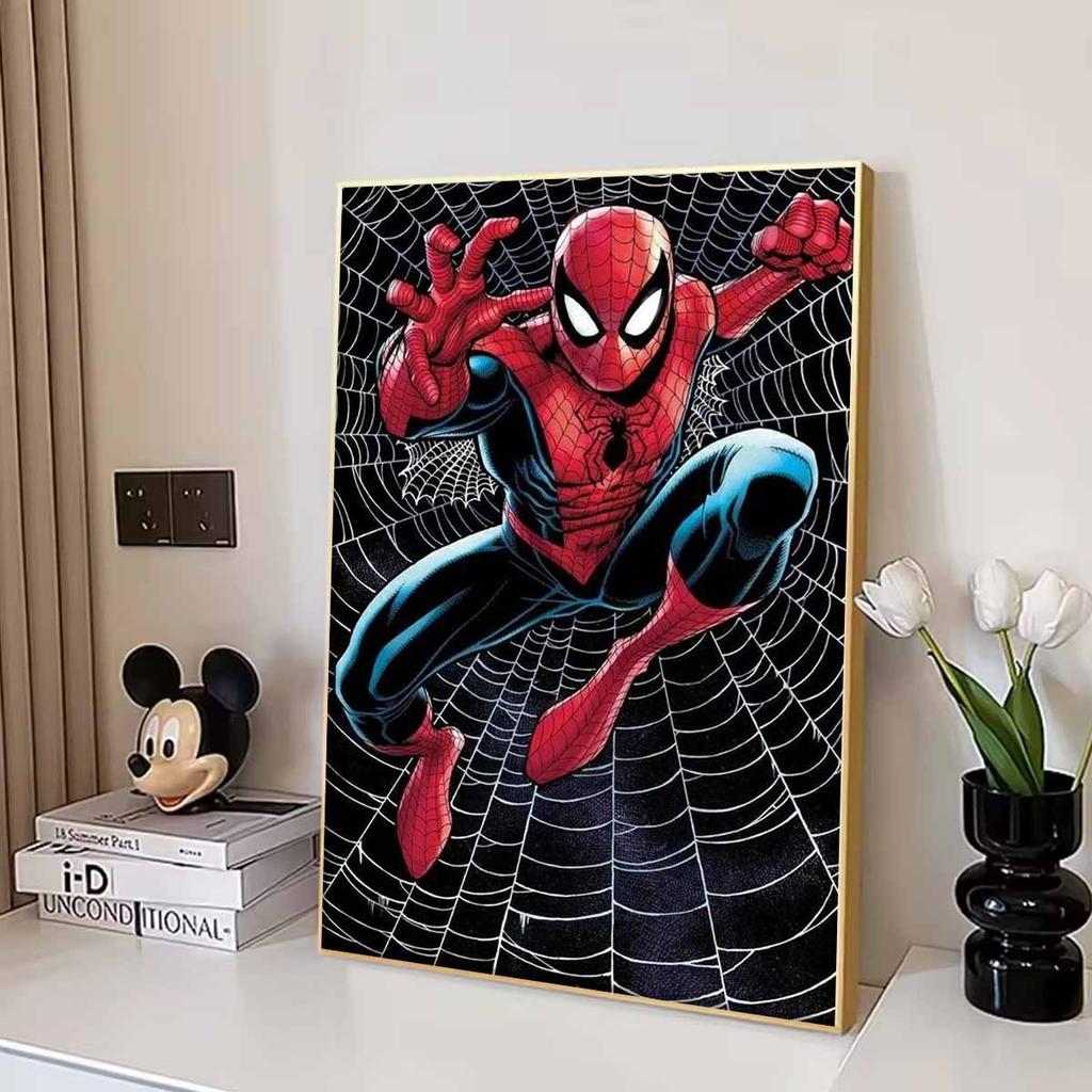 Full Round Diamond Painting "Spider-man" Art Rhinestone Picture Mosaic DIY 5D Cross Stitch Embroidery Home Decoration