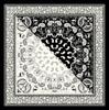 Cashew Silk Paisley Print Women's Headscarf - European & American Style Imitation Silk Color Block Large Scarf
