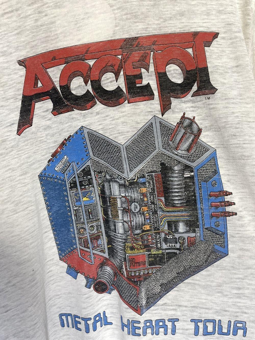 

1985 Accept Metal Heat Tour 80s Classic Style Ash Color Unisex Shirt WA1888 Unisex T-Shirt XXXL