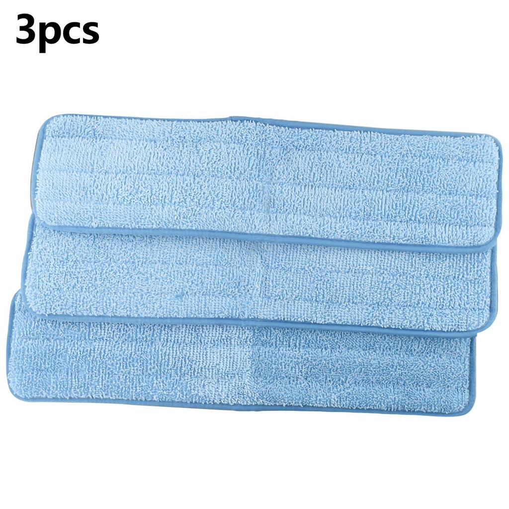 3pcs For Rubbermaid Commercial 18inch Wet Pad Q411 Microfiber Refill Mop Cloths Sweeping Parts Household Sweeper Cleaning Tool