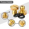 2Pcs Carburetor Drain Screw Float Bowl For Kawasaki KZ650/1000 CB350/400F