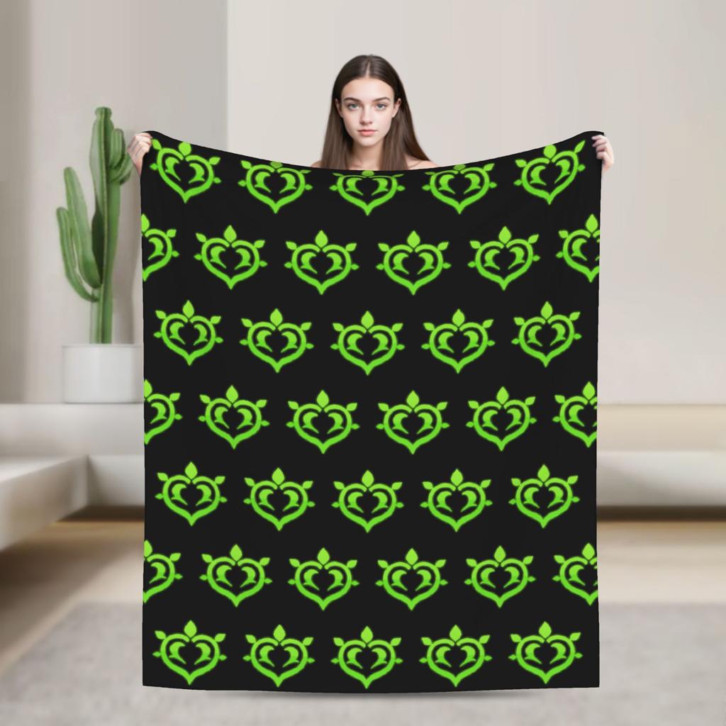 Genshin Impact Collei Wish Gacha Velvet Throw Fashion Blankets Splash Art for Bedding Knitted Fashion Blanket Travel Super Soft Multi-functi
