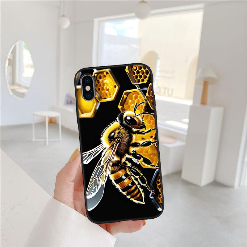 PP6 Art Bees Cartoon Soft Shell Phone Case for Samsung Galaxy Note 10 20 S23 S24 S25 Ultra FE Plus Edge Lite A02S A35 A07 A17
