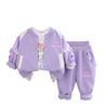 Kids Casual Long-Sleeve Set, Comfortable Daily Wear Outfits