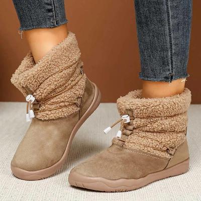 Neue Damen Herbst- und Wintermode Schneestiefel Bequeme Weichsohlige Fleece-gefütterte Lässige Plüsch-Kurzstiefel für junge Mädchen