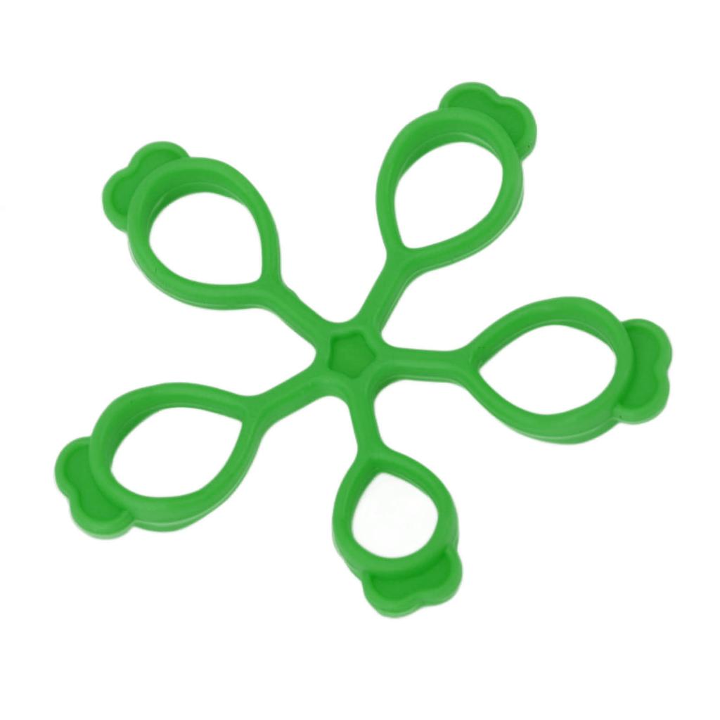 Silicone Finger Stretcher Flower Shape Springback Decompression Hand Grip Strengthener for Office