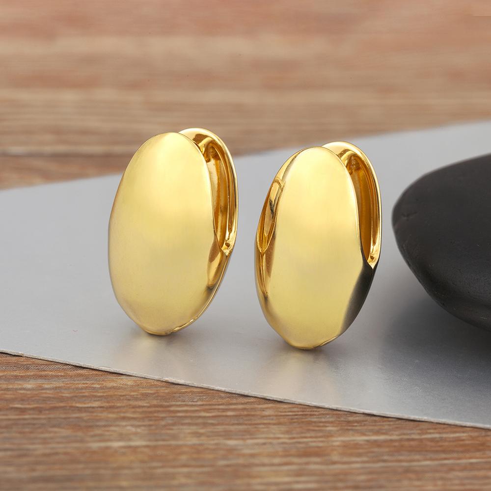 

Nidin New Trendy Heart/Round Ball/Rugby Shape Personality Design Earrings For Women Vintage Ear Jewelry Anniversary Party Gifts