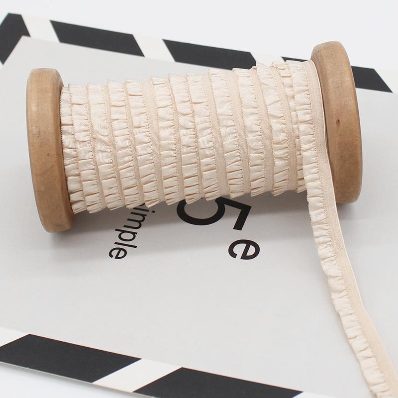 1mx1cm Comfortable Gift Embellishments Elastic Handicrafts Lotus Leaf Edge Smooth Touch Soft DIY Elastic Band Hair Accessories