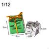 2 Mini Dollhouse Ornaments Boxes, Christmas Tree Hanging Decorations, Party Favors