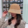 Women's Bucket Hat Summer Breathable Sun Shading Knitted Hat Outdoor Travel Basin Hat