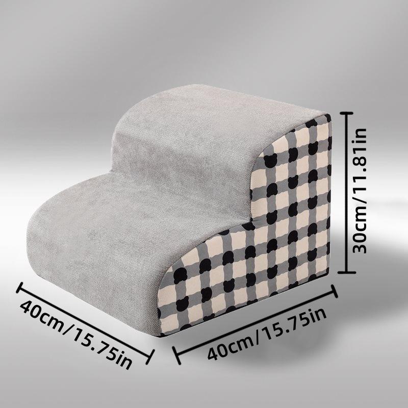 For 1-3 Steps Pet Staircase Dog Slope Ladder Anti-slip Detachable Stable And Non-collapsing Memory Foam Rebound Washable Sofa St