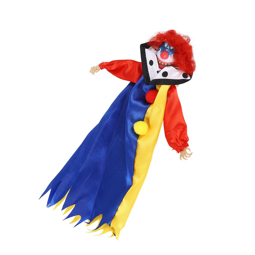 Halloween Clown Doll Scary Eerie Clown Doll Decoration Hanging Clown Doll Ornament for Horror Themed Activities