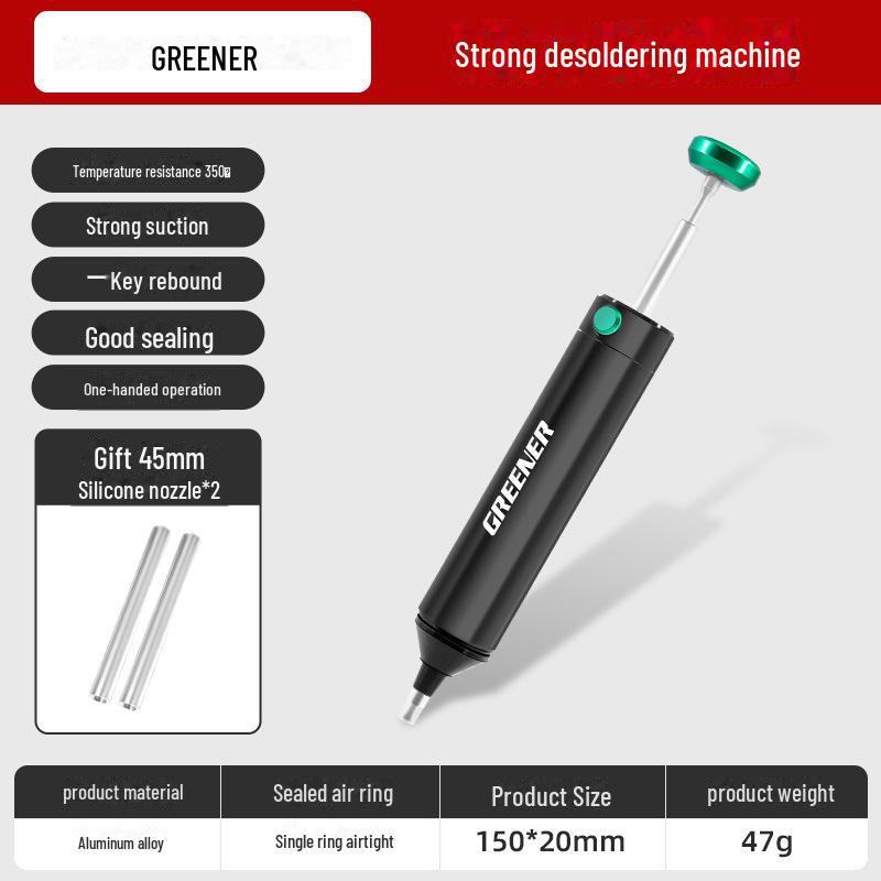 

Электрический пистолет для выпаивания Green Forest – Мощный вакуумный инструмент для пайки оловянной стружки