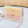 Refreshing Laser Transparent Shoulder Women's Bag Tide Crossbody Versatile Chain Small Square Bag