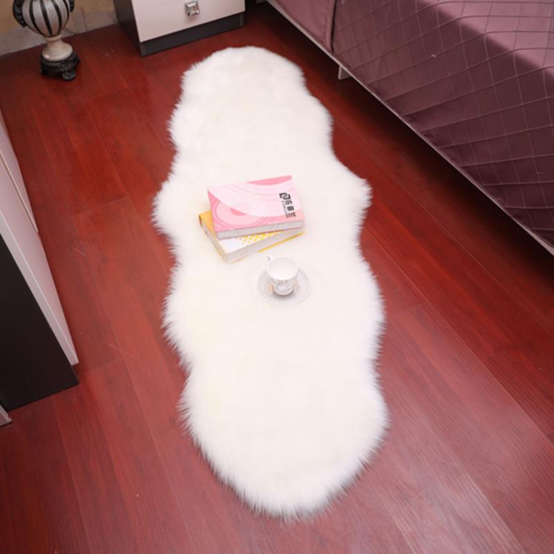 Imitation Australian Wool Plush Carpet Sofa Cushion & Bay Window Mat