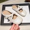 2025 Girls Princess Shoes Spring and Autumn Foreign Style Internet Celebrity Baby Children's Slippers Flat Bottom Little Girl Soft Sole Shoes Sing