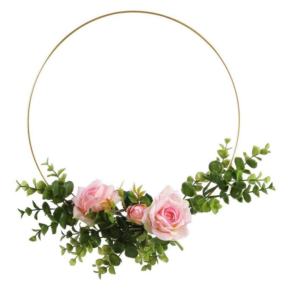 Garland Hoop Iron Ring Garland Decoration Garland Hoop Gold Metal Hoop Iron Ring Large Circle Garland Decorative Circle