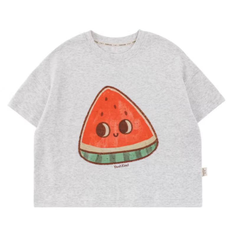 

Youyou Girls Cartoon Fruit Print Short Sleeve T-Shirt 100 cm