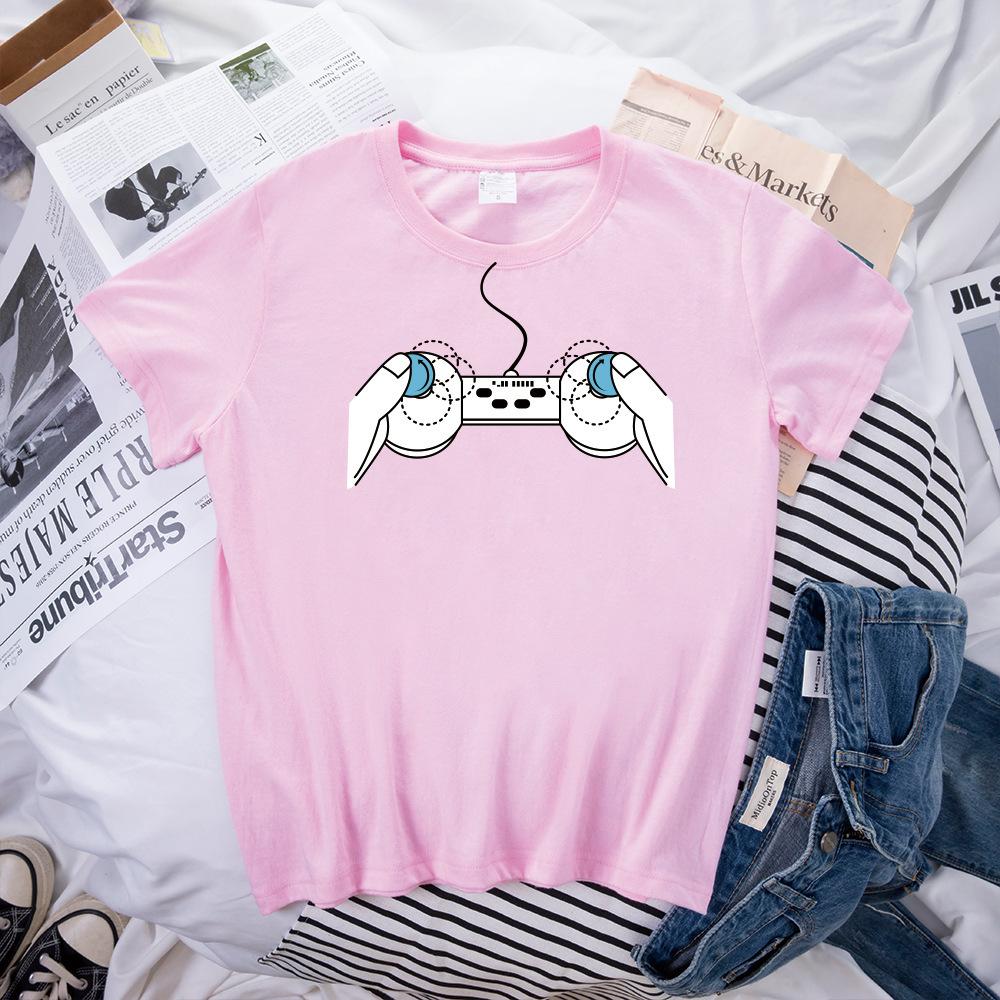 

Новая креативная игровая консоль, принт, напечатанный на 3D-принтере, женская футболка с коротким рукавом L