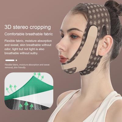 V-Linien-Gesichtslifting-Gurt für Damen, Doppelkinnriemen, 3D-Gesichtsdesign, verstellbar, atmungsaktiv, Schönheitsverband, Hautpflege-Schönheitswerkzeug für Frauen und Männer