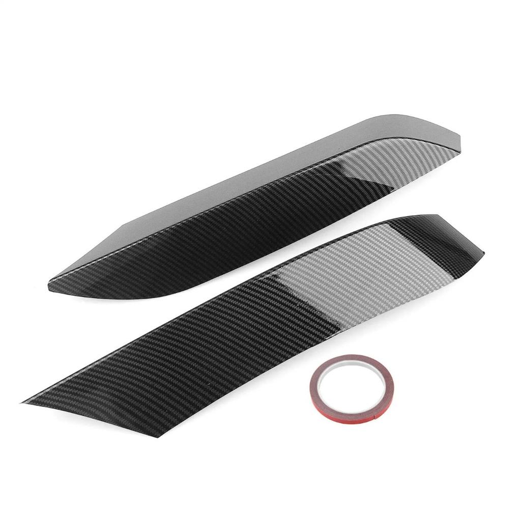 Carbon Look/Black For BMW F80 M3 2014-2019 F82 F83 M4 2015-2020 Front Bumper Splitter Canards Apron Side Spoiler Body Kit Cover