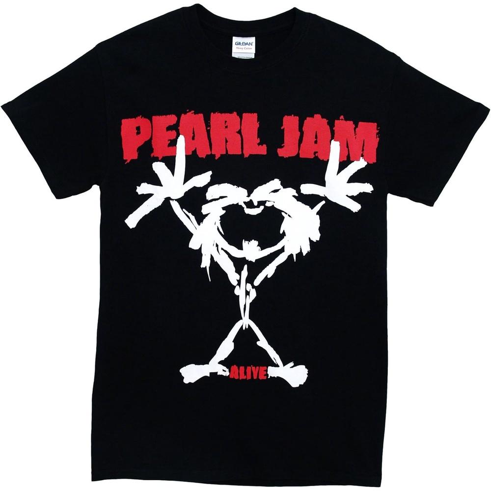 Pearl Jam Stick Man Men s T Shirt Black (X Large) 4XL чёрный