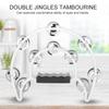 Double Row Jingles Handbell Tambourine Percussion Musical Instrument