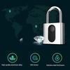 Portable Keyless Fingerprint Lock USB Charging Waterproof Smart Padlock Zinc Alloy Anti-theft Electronic Door Lock House Unlock
