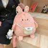Plush Stuffed Plush Rabbit Backpack Large Capacity Plush Book Bag Bunny Crossbody Bag  Decoration