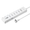 Multiprise d'alimentation USB avec support Sanwa Supply 5 (2 broches, Prises, 1,5 m, Blanc) TAP-B47UC-15W