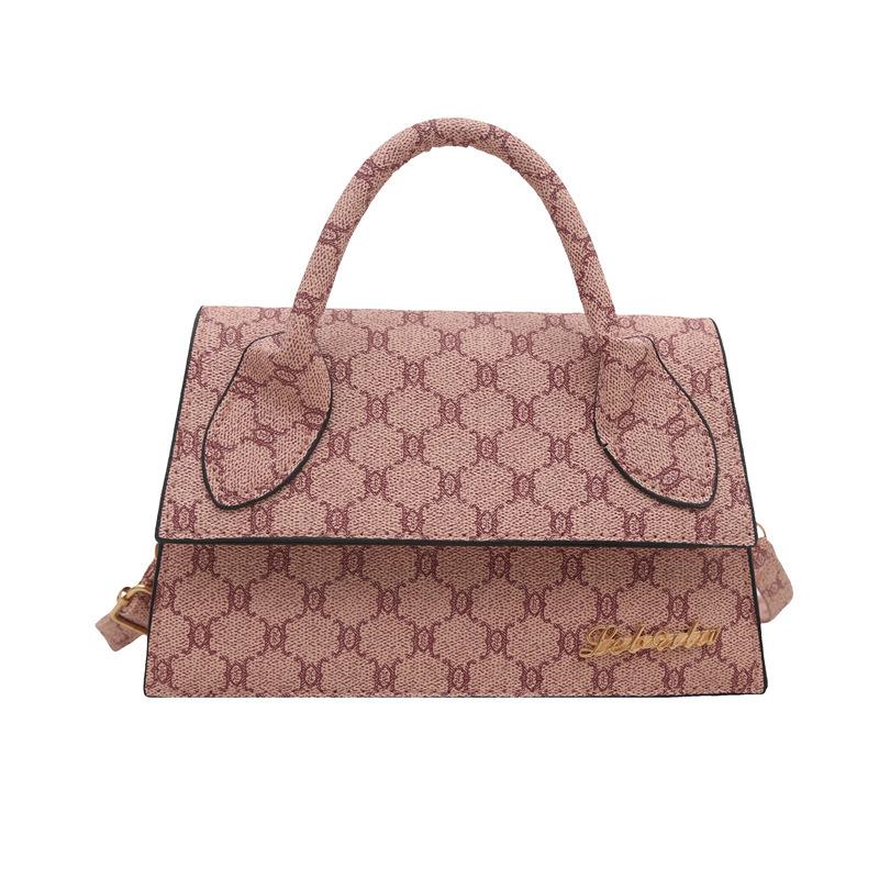 Retro Simple Shoulder Bag Women's 2025 New Fashion Simple Handbag Casual Commuter Small Square Bag Messenger Bag